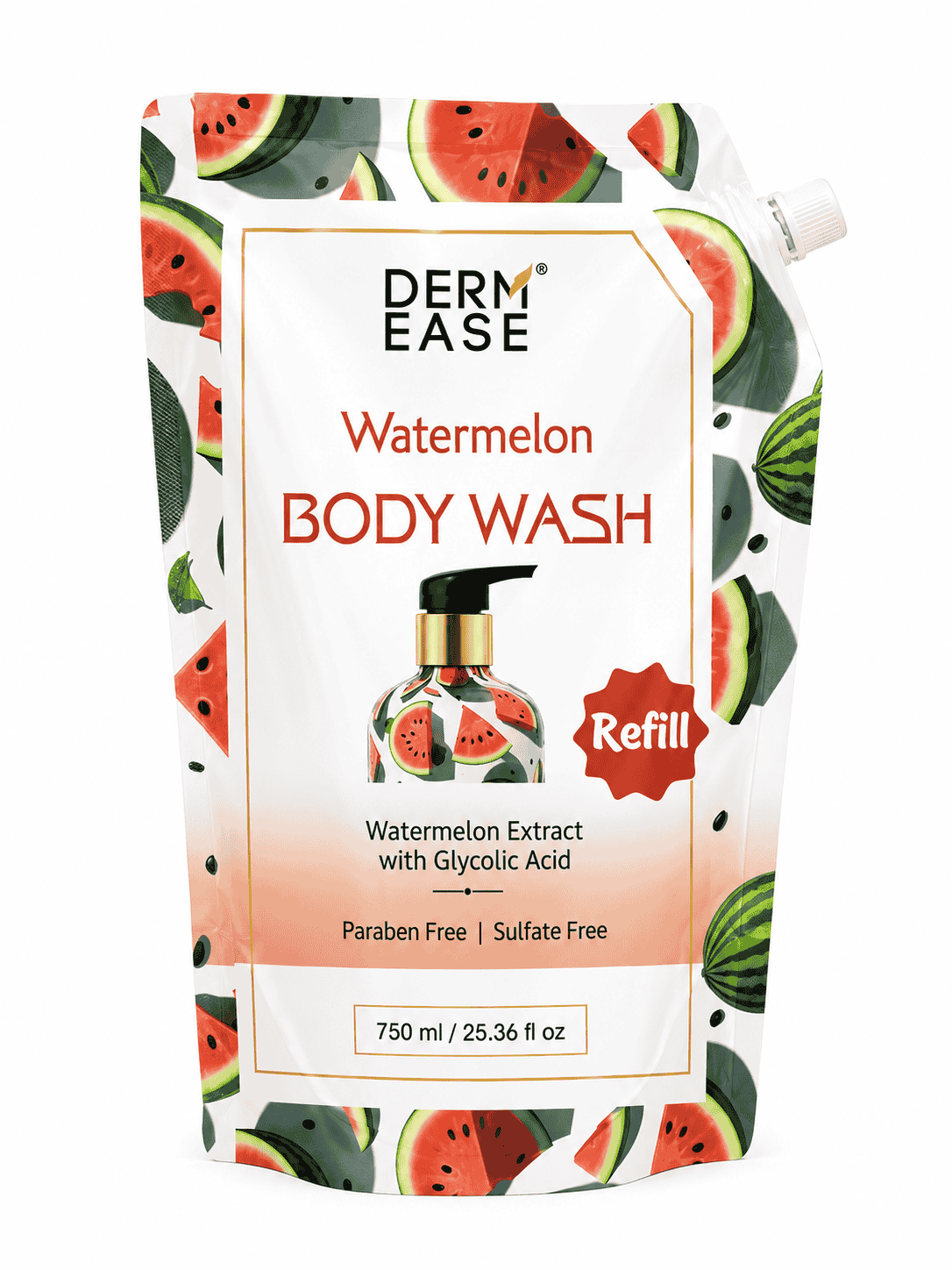 WATERMELON BODY WASH REFILL 750ML
